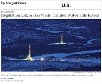 NYTimes article on gas drilling