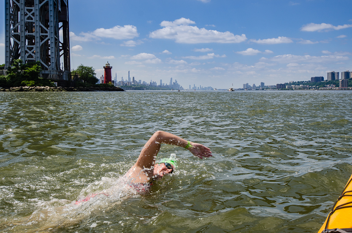 New York Open Water swim event-Nathaniel Johnston